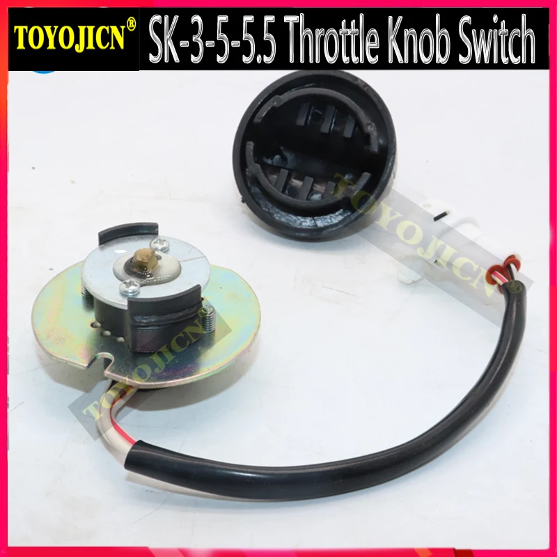 Фото Для экскаватора Kobelco Sk120-5 210 230 200-3-5,5-6E Sk230 330 350-5 пусковой переключатель ручка дроссельной заслонки №4