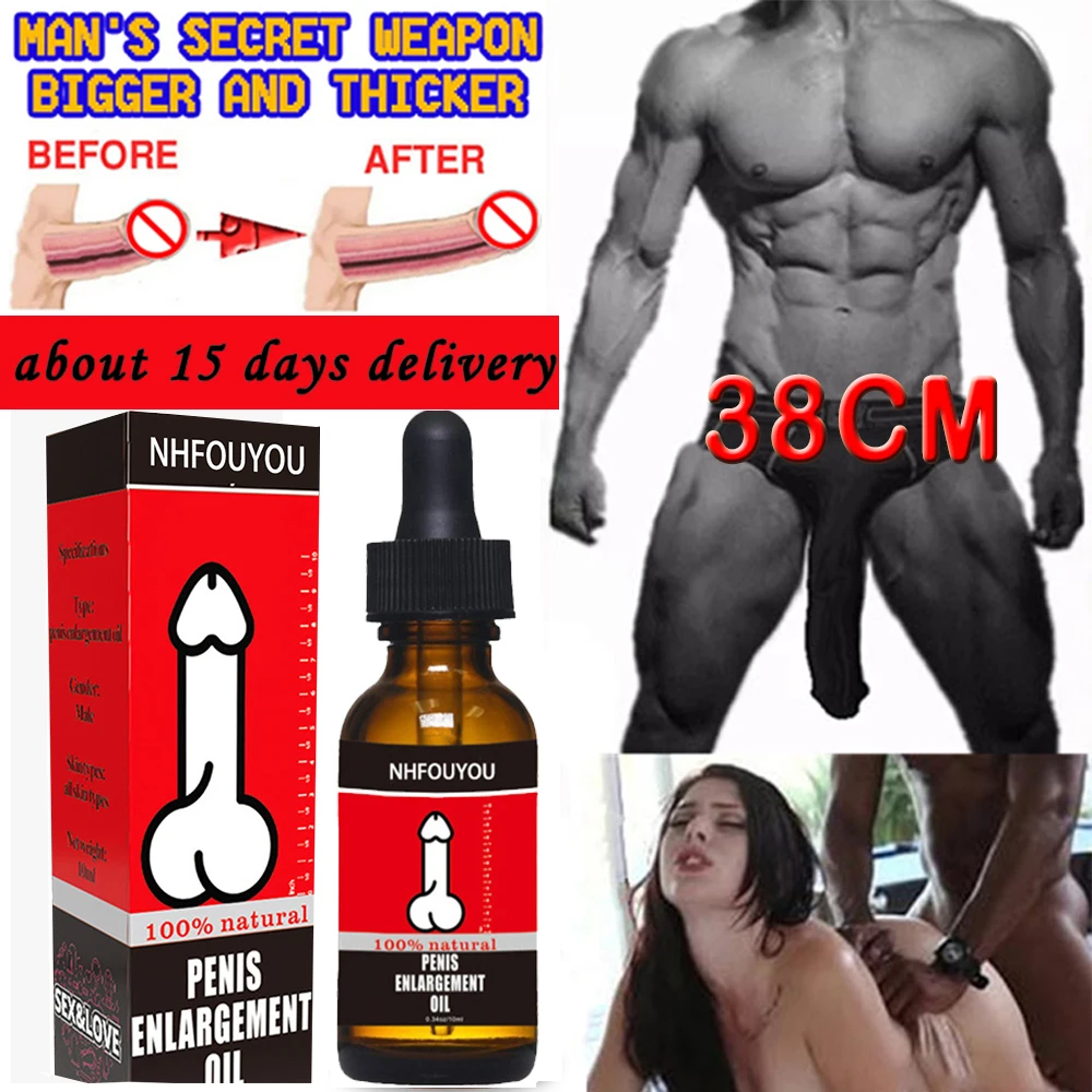 Three Scouts Manbird Penis Thickening Growth Enlargement Oil Bigger Dick Cock Erection Enhance Sex Orgasm Delay Massage Essentia