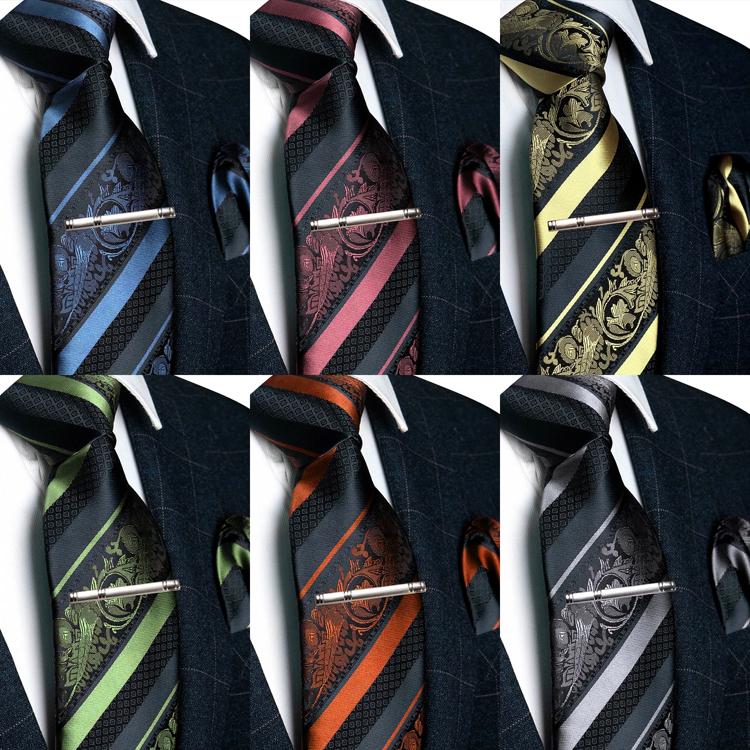 Мужской классический цветочный галстук 8 см