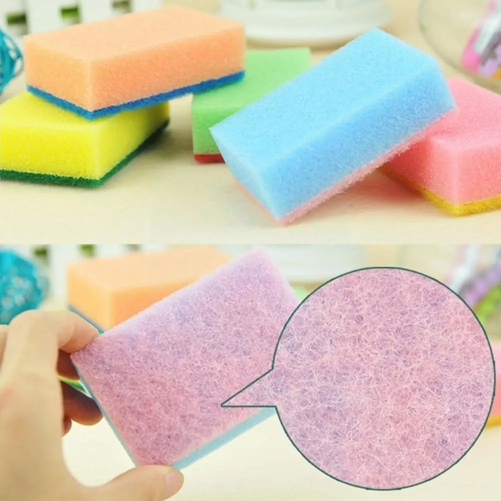 

1pcs Pot Sponge Pan Magic Emery Brush Eraser Cleaner Rust Kitchen Random Descaling Colors W0c1