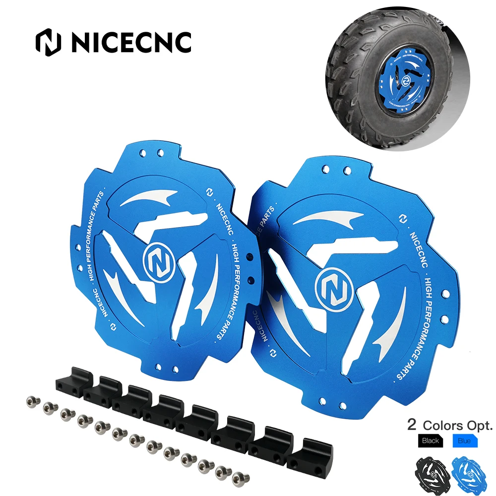 NICECNC Front Rear Wheel Hub Guard Protection Cover for Yamaha RAPTOR 700 700R YFZ450R 14-22 YFZ450 17 Replacement Accessories