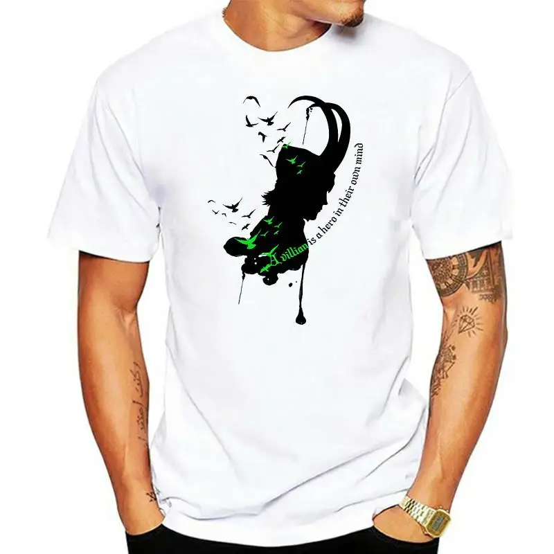 

Футболка Loki женская с графическим принтом, удобная повседневная модная рубашка из хлопка, с коротким рукавом, в стиле Харадзюку, на лето