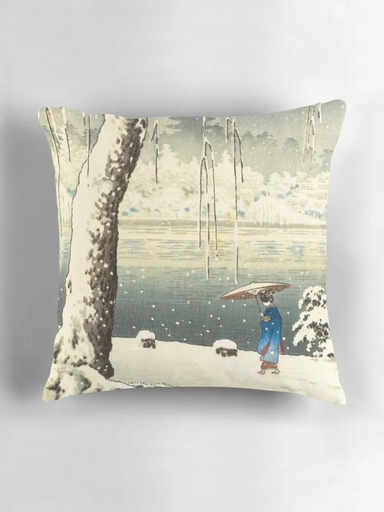Декоративная подушка Sarusawa Pond in Nara от Tsuchiya Koitsu рождественские подушки Наволочки