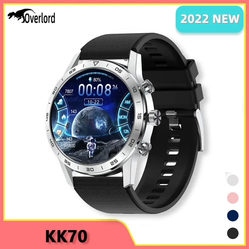 

2022 оригинальный KK70 454*454 HD экран Смарт-часы для мужчин Беспроводное зарядное устройство Bluetooth Вызов для женщин Смарт-часы для Amazfit PK DT3 Pro