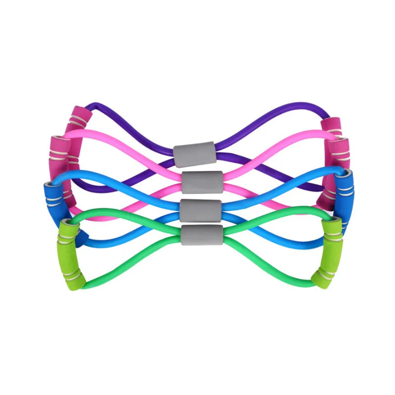 

Gym 8 Word Elastic Band Chest Developer Rubber Expander Rope Sports Workout Resistance Bands Fitness Equipment Yoga Training