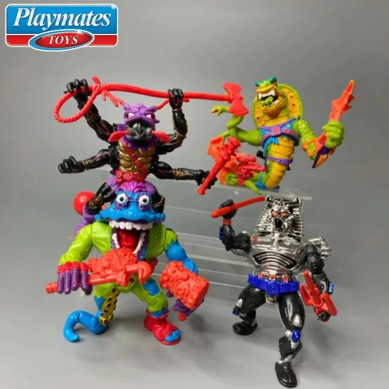 Фото Горячая распродажа: Фигурка-модель Playmates Teenage Mutant Ninja Turtles - Стальной Хвост, Антракс, Хромированный Купол, Подарок №1