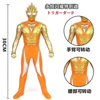 30cm large size soft rubber ultraman glitter trigger eternity action figures model doll furnishing articles puppets children toy