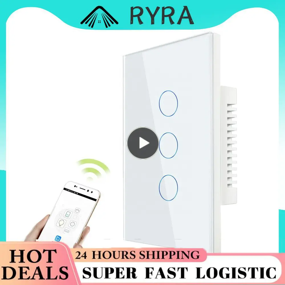 

Zero Fire Wire Smart Touch Switch Moisture Resistance Bluetooth Remote Control Night Light Navigation Fast Response Speed 2000w