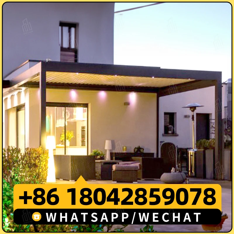 Высокое качество уличная терраса заводской навес непромокаемая моторизованная