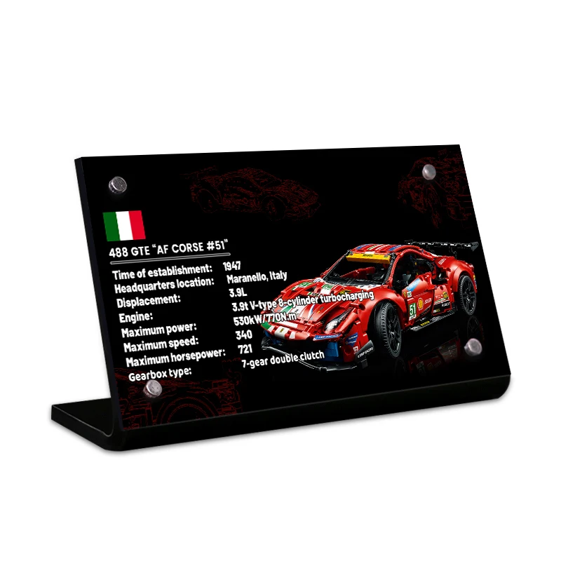 

Выставочный стенд акриловый для технических 488 42125 GTE гоночных автомобилей «AF Racing #51»