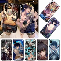 hashibira inosuke demon slayer anime phone case for iphone 12 11 13 7 8 6 s plus x xs xr pro max mini
