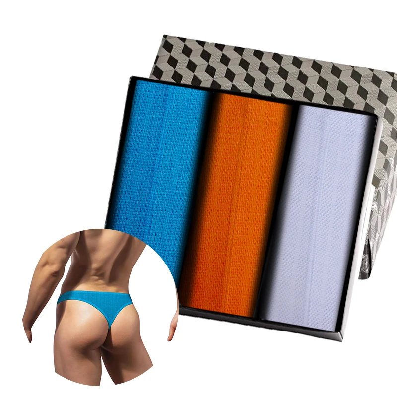 Трусы-стринги мужские х/б 3 шт. |