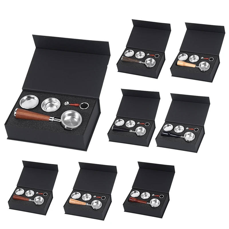 

58MM Stainless Steel Binaural Coffee Machine Handle Bottomless Filter Portable Filter