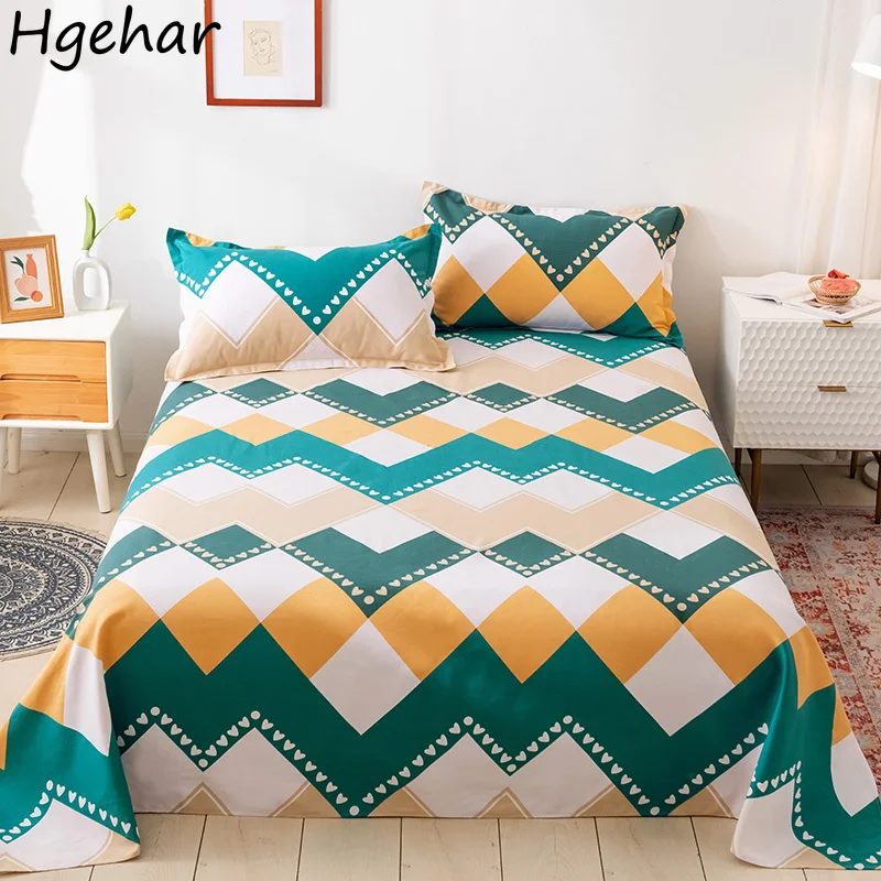 

Queen King Breathable Sheet Mattress Cover Striped Bedding Bedclothes Comefortable Sleep Twin Double Bed Skin-friendly Bedroom