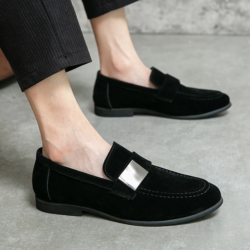 

2023 Men's Shoes Loafer Shoes Men Casual Leather Office Shoes Mens Slip on Shoes Dress Shoes