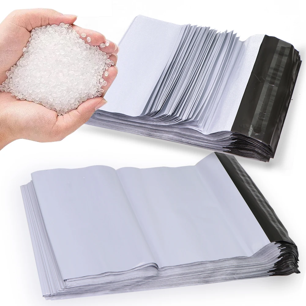 

Водонепроницаемые белые пакеты для курьеров, 10 шт.