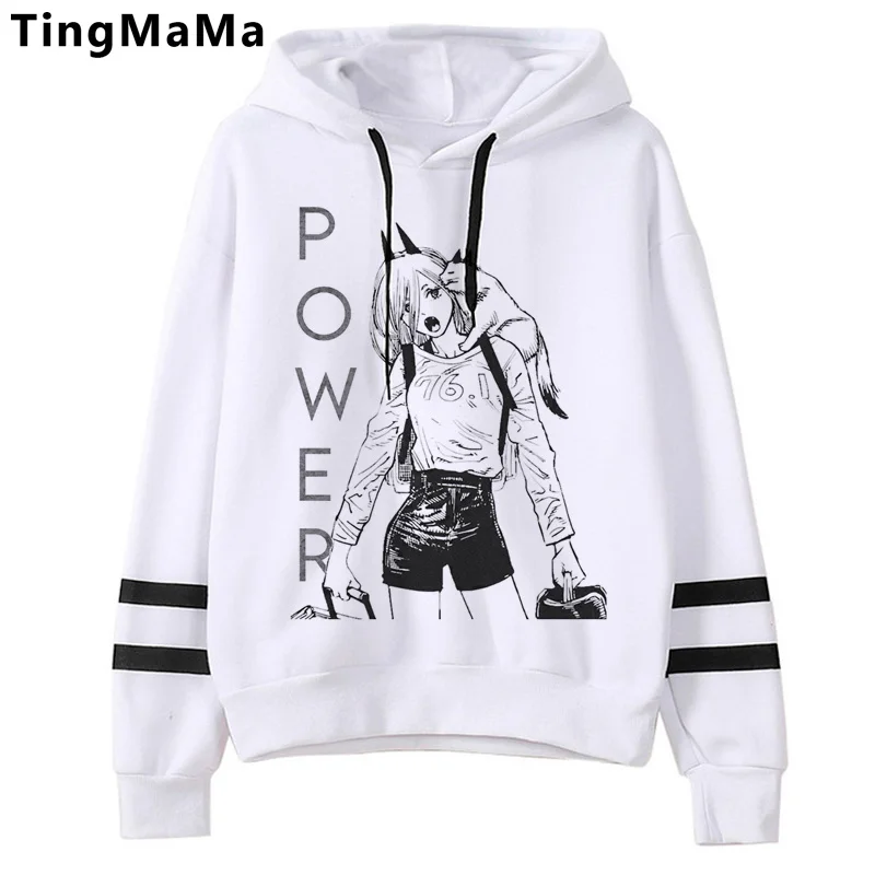 

Chainsaw Man Makima Power Pochita hoodies men vintage funny sweater Hood man gothic pulls