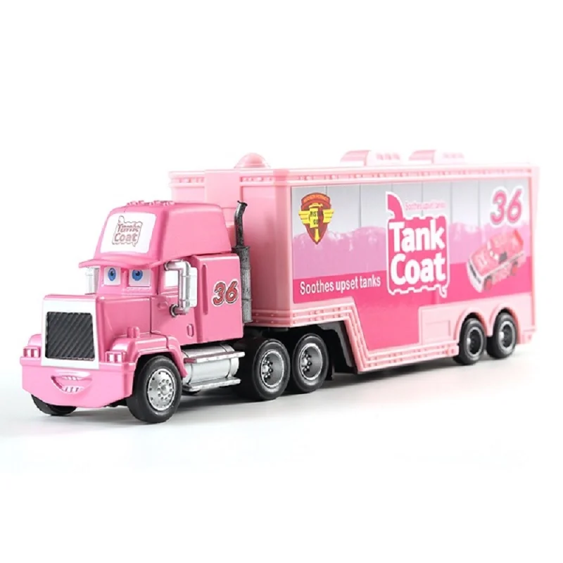 

Disney Pixar Cars 3 Cars 2 Mack Uncle Toy Car No.36 Tank Coat 1:55 Loose Diecast Metal Alloy Model Toys For Kids