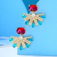 missvikki new shiny cz cute pendant earrings for women bridal wedding girl daily surper jewelry high quality hot new romantic