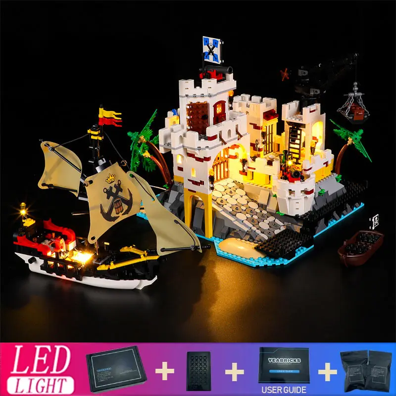 Diy светодиодный набор для крепости LEGO 10320 (только Φ без модели блоков)