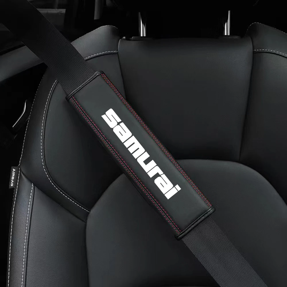 

1pcs High Quality Leather Car Seat Belt Safety Cover Shoulder Strap Pad for Suzuki Samurai Driver Shoulder Protector Accessories