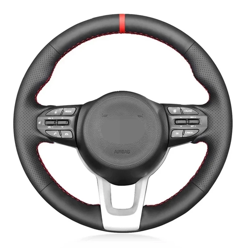 Buy Customized Car Steering Wheel Cover Non-slip Leather Original Braid For Kia Rio Rio5 K2 Picanto Morning 2017-2020 on
