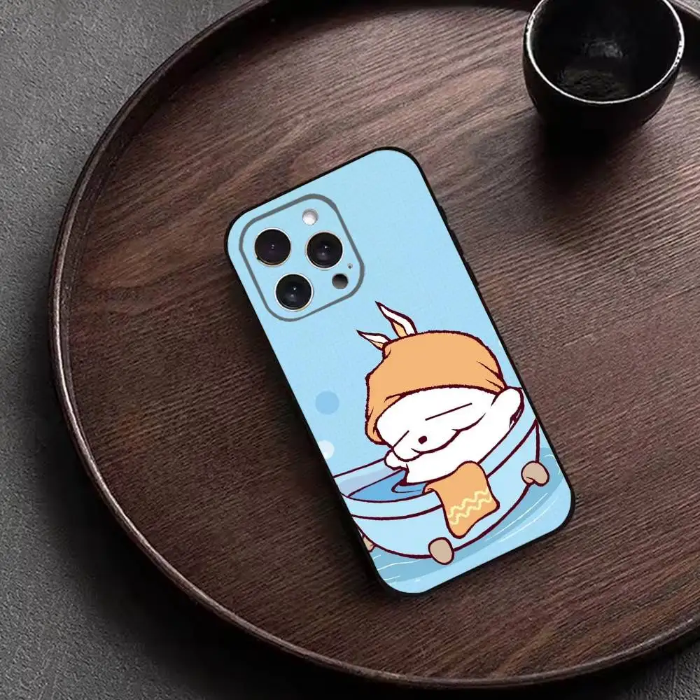 Милый чехол для телефона M-MashiMaro для iPhone 17, 16, 15, 14, 13, 12, 11 Plus, Pro Max, XS, мягкий силиконовый чехол черного цвета. (art.: 3920dccc86142) - 3920dccc86142