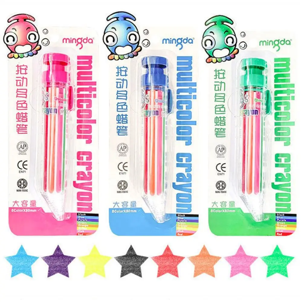 Multicolor Crayons Oil Pastel Highlighter Marker Pen