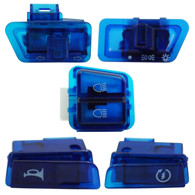 

Motorcycle Start High/Low Beam Light Headlight Horn Turn Signal Button Switches For GY6 ATV Dirt Bike Moped Scooter