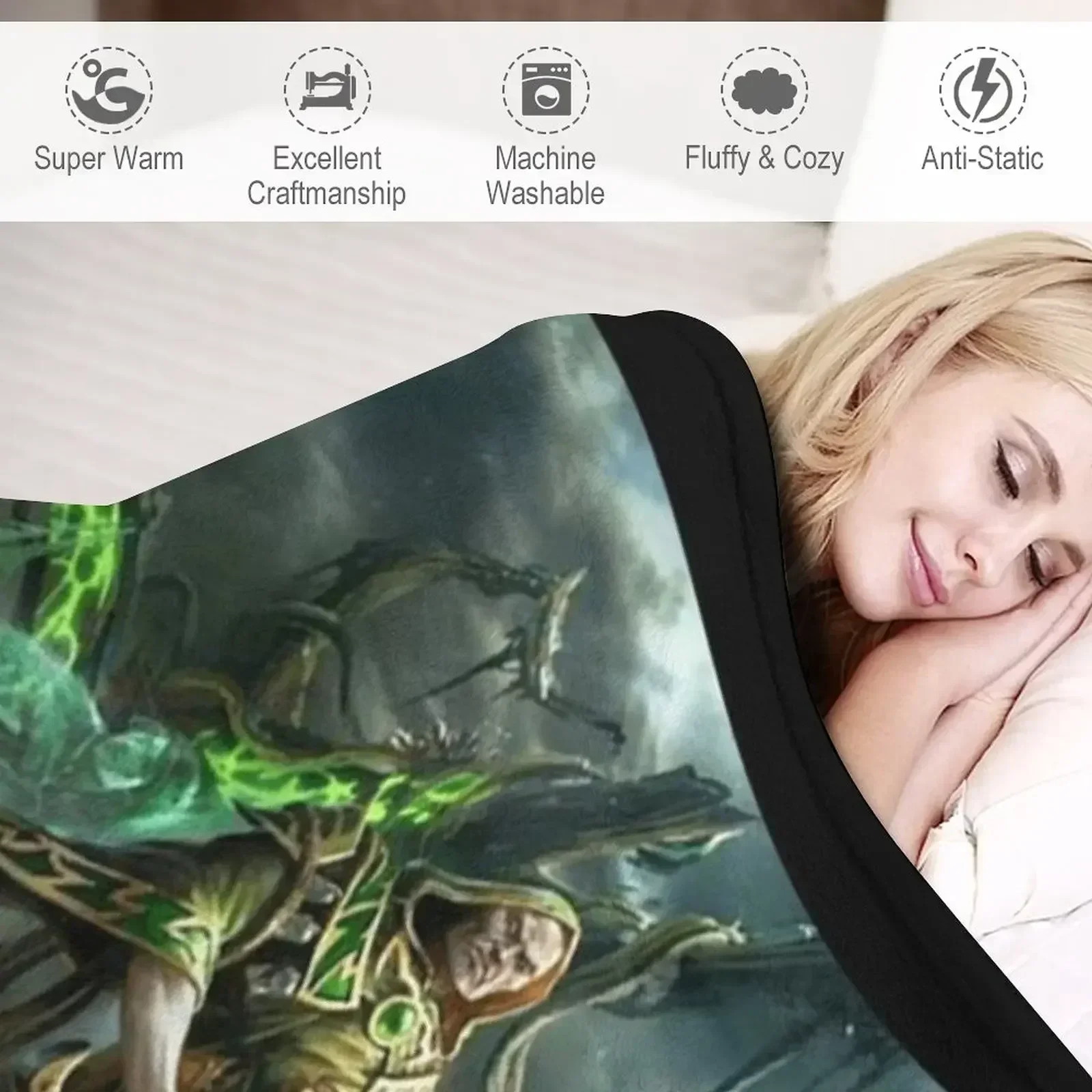 Warmachine - Одеяло Cassius the Oathkeeper and Wurmwood Tree of Fate для дивана одеяла