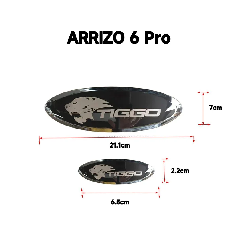 

YEHUA Chery Tiggo 2 Tiggo 4 Логотип Chery Tiggo Chery Tiggo 7 8 Pro Черный значок Голова тигра Логотип Гриль Капот Наклейка 2013-2025