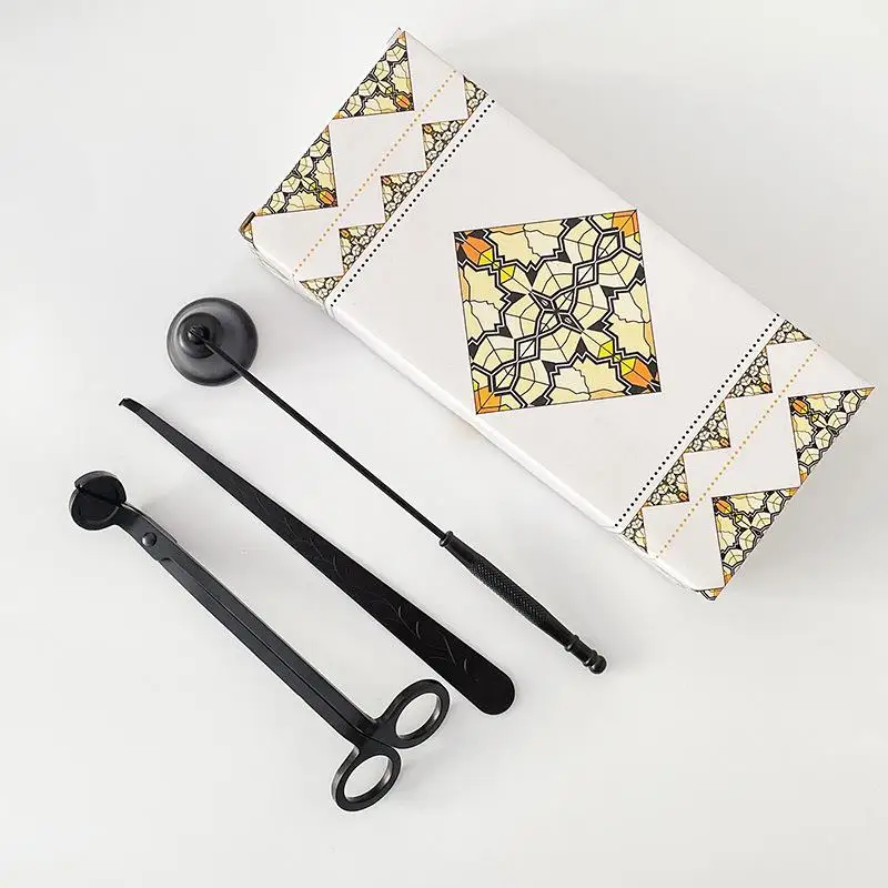 Candle Wick Scissors Extinguisher Stainless Steel Secented Aromatherapy Trimmer Oil Lamp Cover |