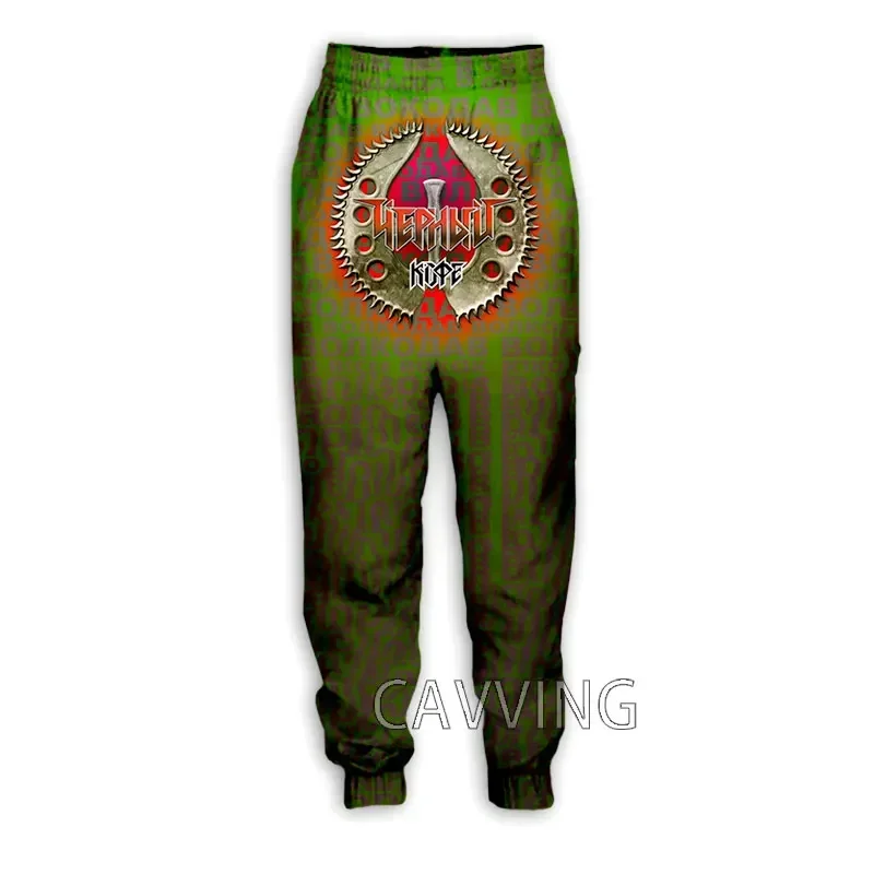 Новые модные повседневные брюки Chorny Kofe Rock с 3D принтом спортивные прямые для бега