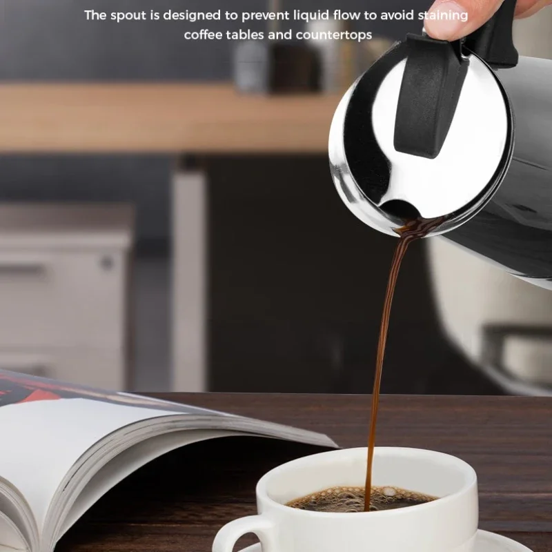 Кофеварка из нержавеющей стали для дома и офиса 100/600 мл