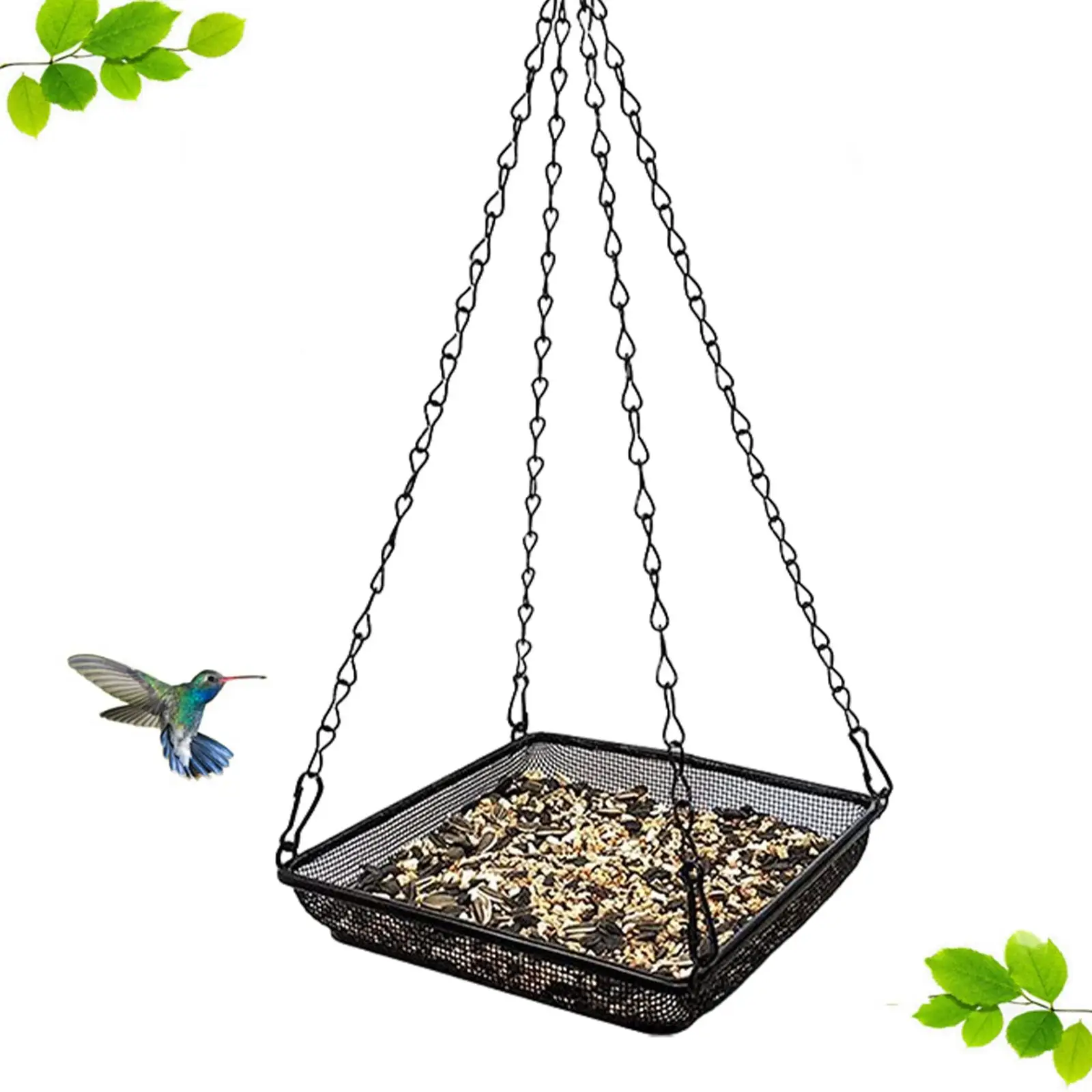 Tray Strong Chains Metal Mesh Platform Seed Tray For Outdoor
