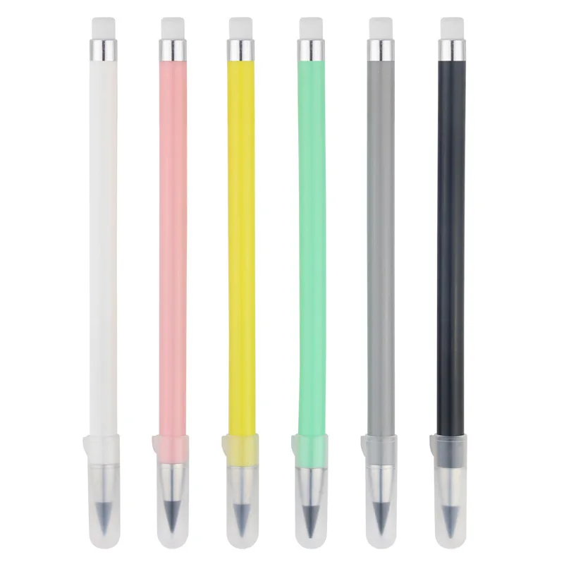 Endless Pencil HB Unlimited Writing Pencil Ink-Free Eternal Pen Writing Rubber Sketch Painting Tool For Kids Students Stationery