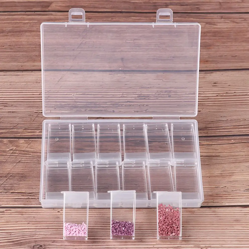 Полезная Бриллиантовая искусственная вышивка коллекция планшетов контейнер для