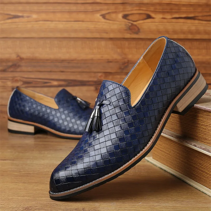 

Luxury British Style Mens Oxford shoes 2022Trend Casual Loafers Designer Handmade Mocassin Plus Size38-48 Outdoor Business Flats