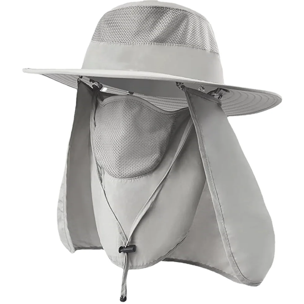 

Anti UV Daiva Protection Face Neck Flap Sun Cap Headband Sun Rain Hat Cap Fishing Hiking Wide Brim Visor Hat