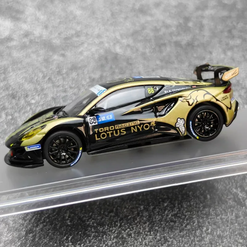 Модель гоночного автомобиля KILO 1:64 Lotus Emira GT4 LKL 2023 Macau из сплава, коллекционная игрушка для мальчиков (art.: 3920da976df55) - 3920da976df55