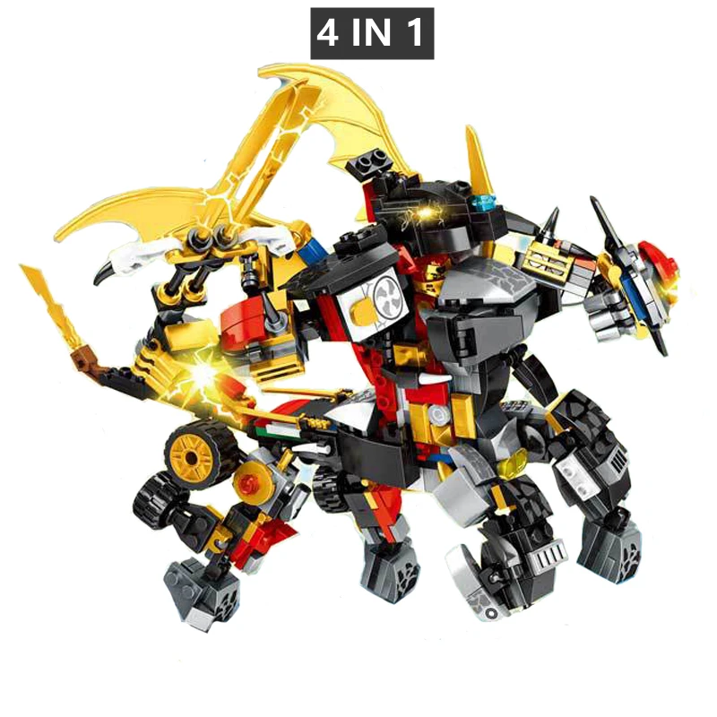 

781Pcs Ninja Dragon Knight Model KAI JAY ZANE Figures Building Blocks Kids Toys Bricks Gift for Children Boys