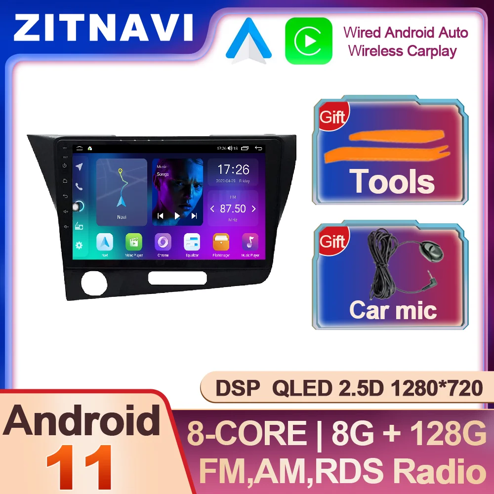

Android 11 For Honda CRZ 2010 - 2016 Car Radio Autoradio BT Multimedia Player QLED No 2din Wireless Carplay Auto AHD Video DSP