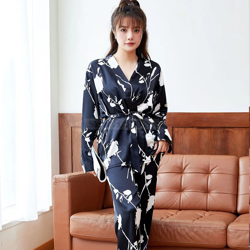 

Пикантная Домашняя одежда, летний комплект из рубашки и брюк на бретельках, Женская атласная одежда для сна, ночная рубашка, нижнее белье, Пи...