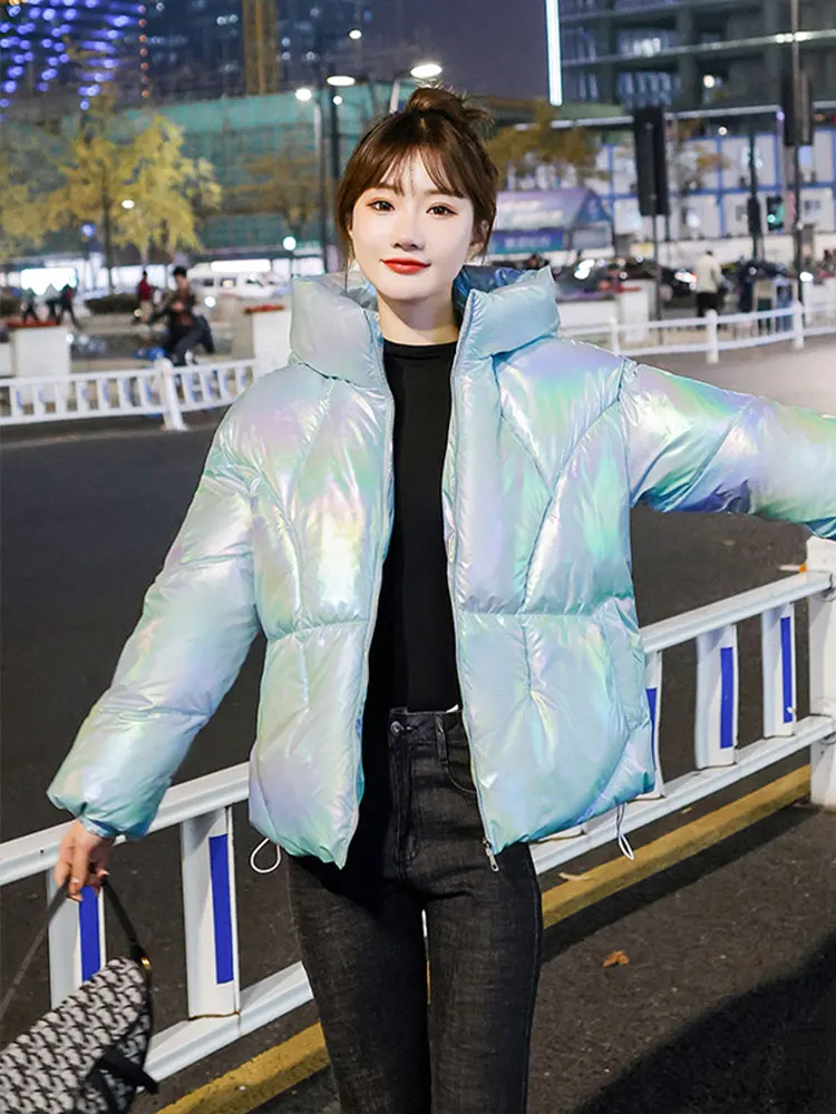 Korean Winter Warm Thick Coats Women Short Parkas High Street Fashion Cotton Padded Female Down Jacket Elegant Hooded Clothes