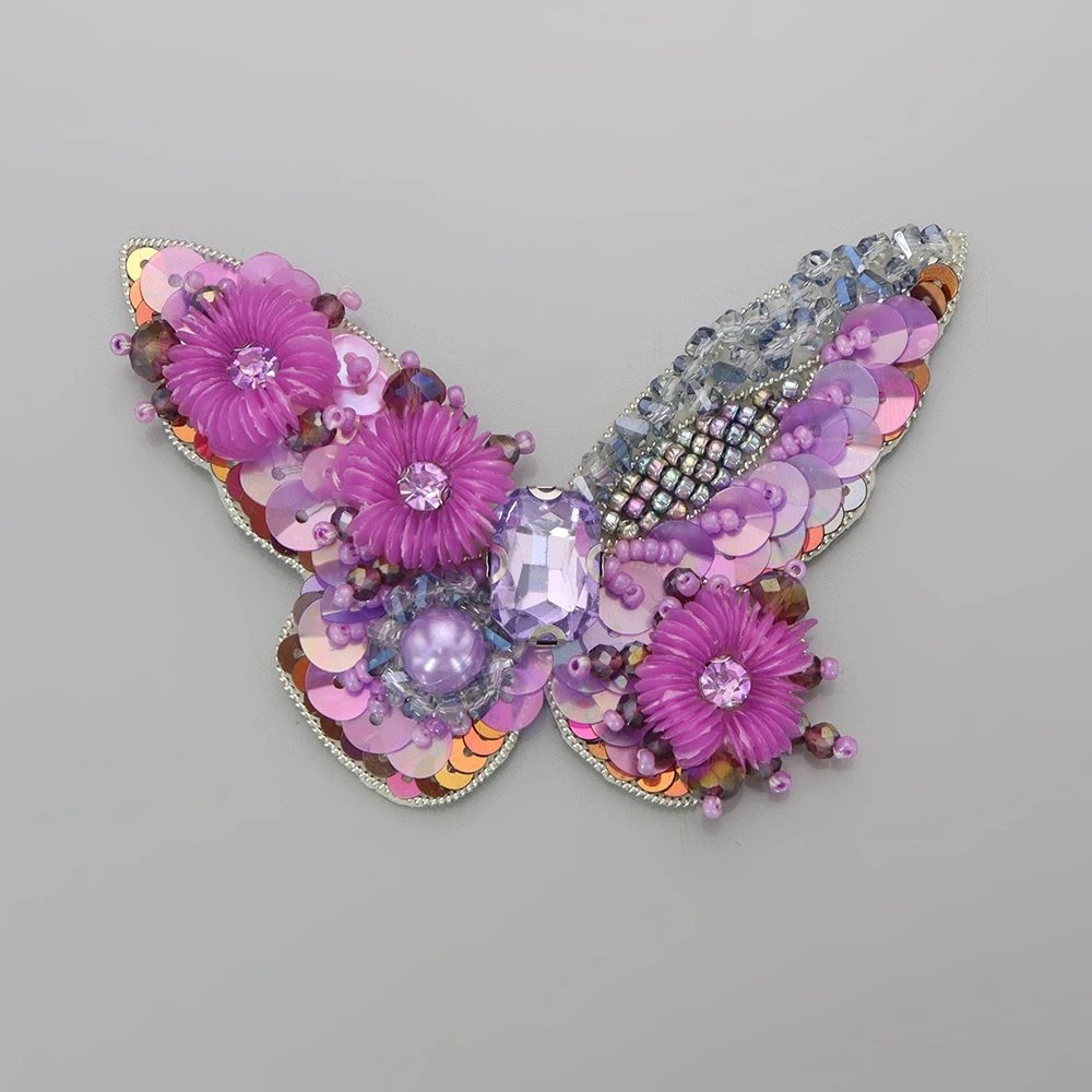 3d-разноцветные блестки в виде бабочки бусин четырехлистного клевера цветов