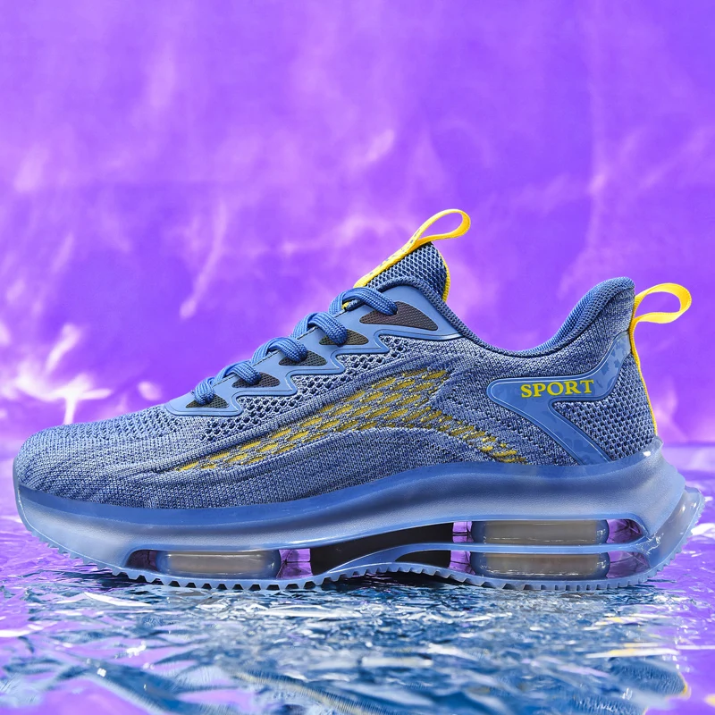 

Men Sneakers Mesh Breathable Casual Trainers Unisex Light Soft Sole Couple Walking Shoes Outdoor Gym Athletic Women Footwear