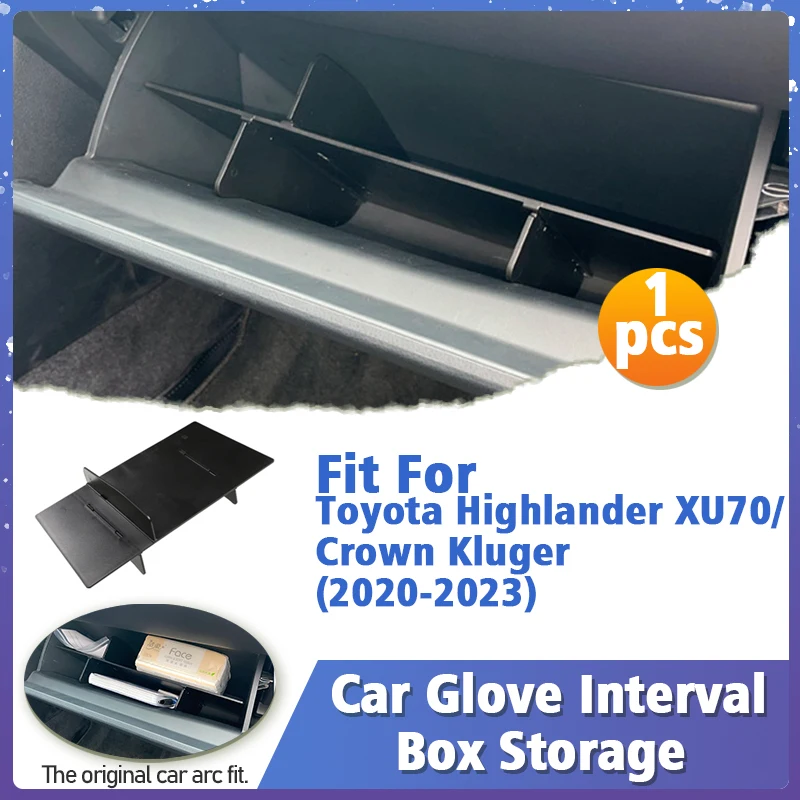 

ABS Car Glove Box Foe Toyota Highlander Kluger 2020 2021 2022 2023 Center Console Armrest Box Interior Accessories