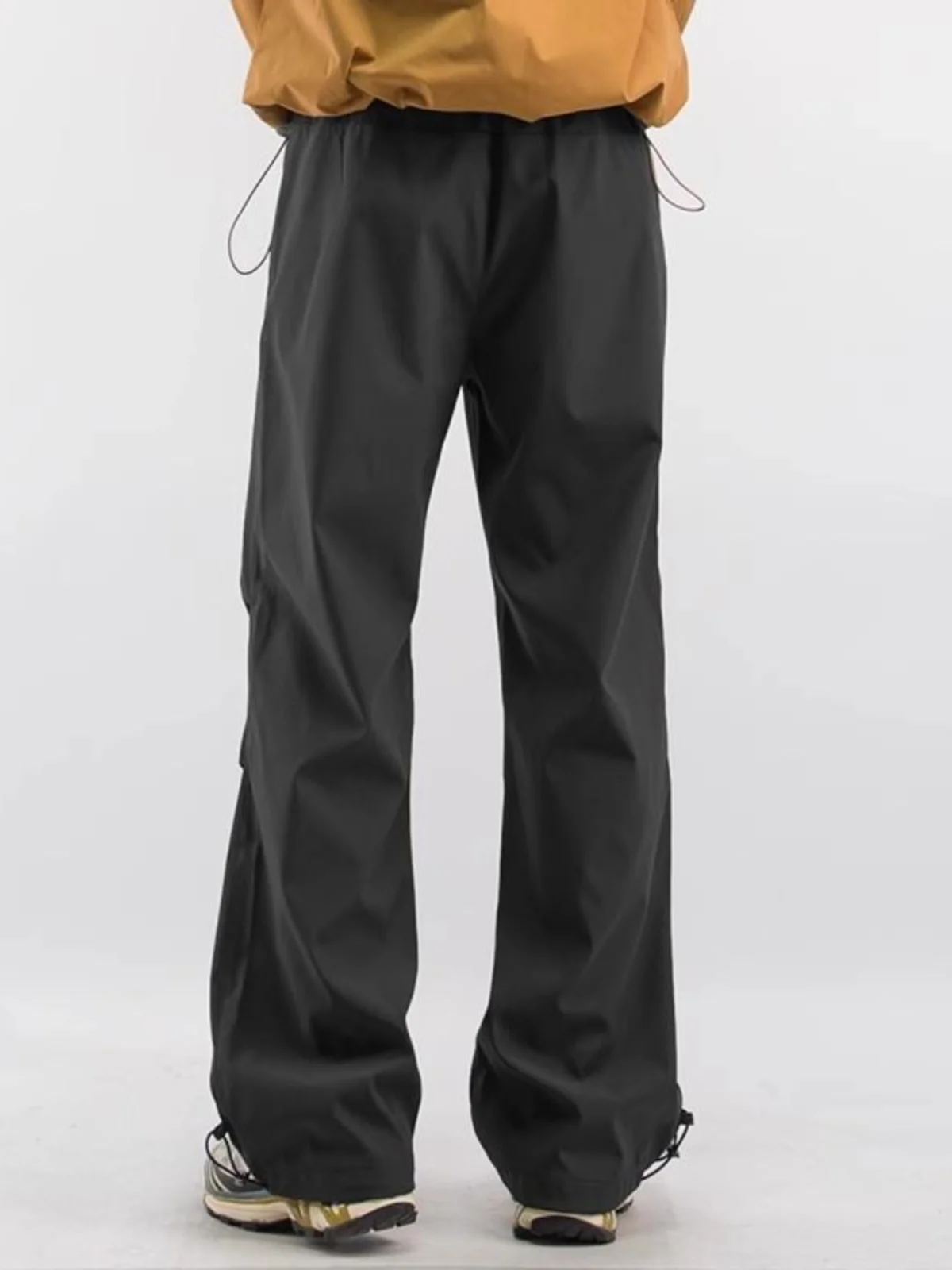 Новинка Осень 2024 черные уличные брюки для зарядки мужские мягкие ветрозащитные
