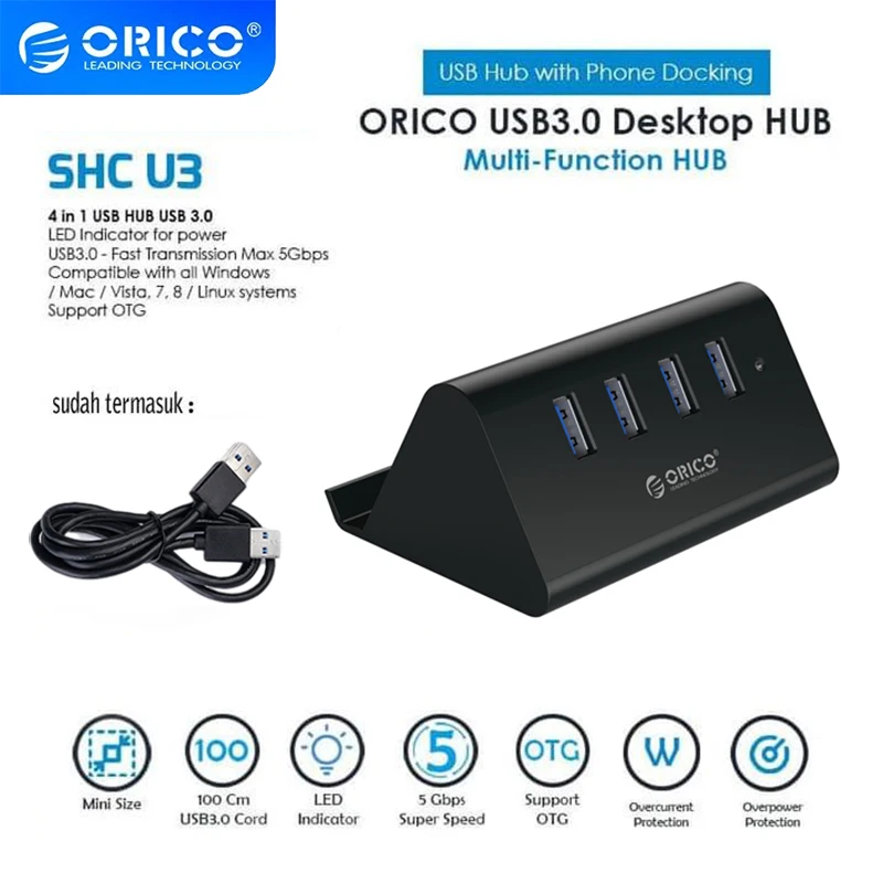 Высокоскоростной расширительный usb-разветвитель ORICOB usb-хаб 3 0 с - Цена: 1133.28