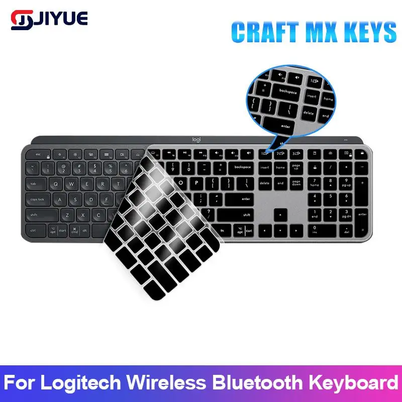 

Keyboard Cover For Logitech Craft Mx Keys Wireless Bluetooth Keyboard Soft Silicone Film Case Slim Thin Protective Cover Clear